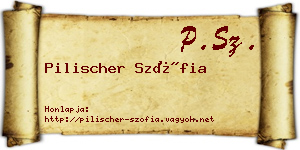 Pilischer Szófia névjegykártya